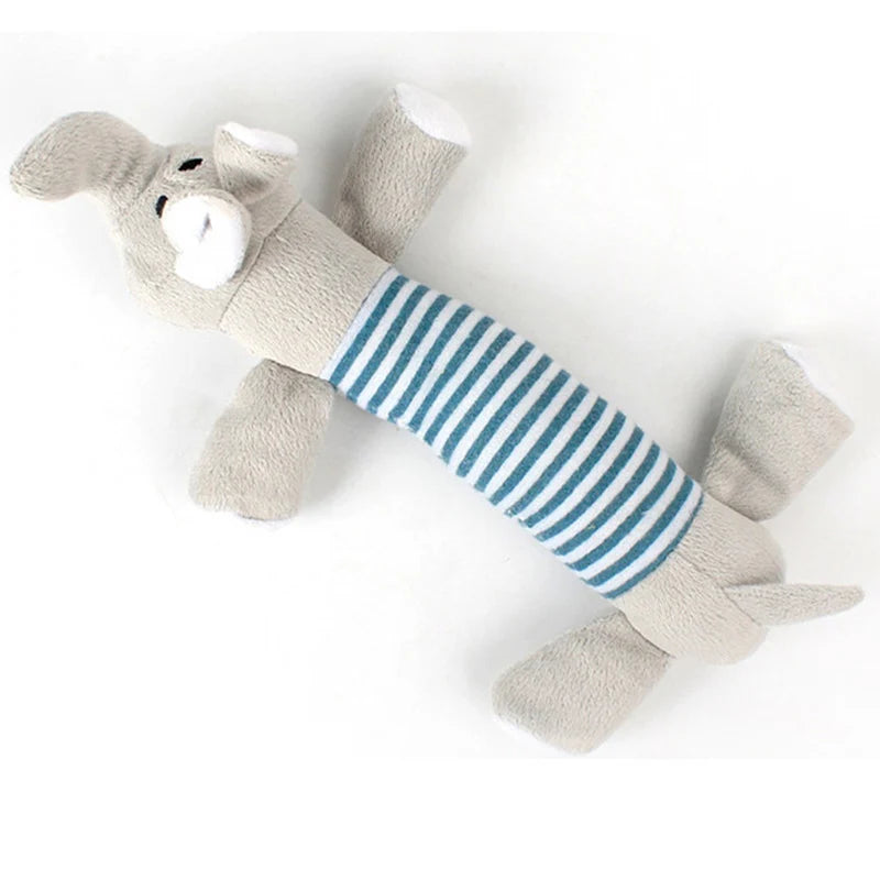 Plush Pet Dog Toy Chew Squeak Toys for Dogs Supplies Fit for All Puppy Pet Sound Toy Cute Elephant Duck Pig Plush Toys for Pets