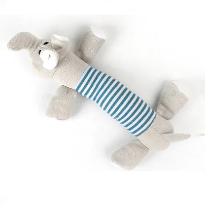 Plush Pet Dog Toy Chew Squeak Toys for Dogs Supplies Fit for All Puppy Pet Sound Toy Cute Elephant Duck Pig Plush Toys for Pets